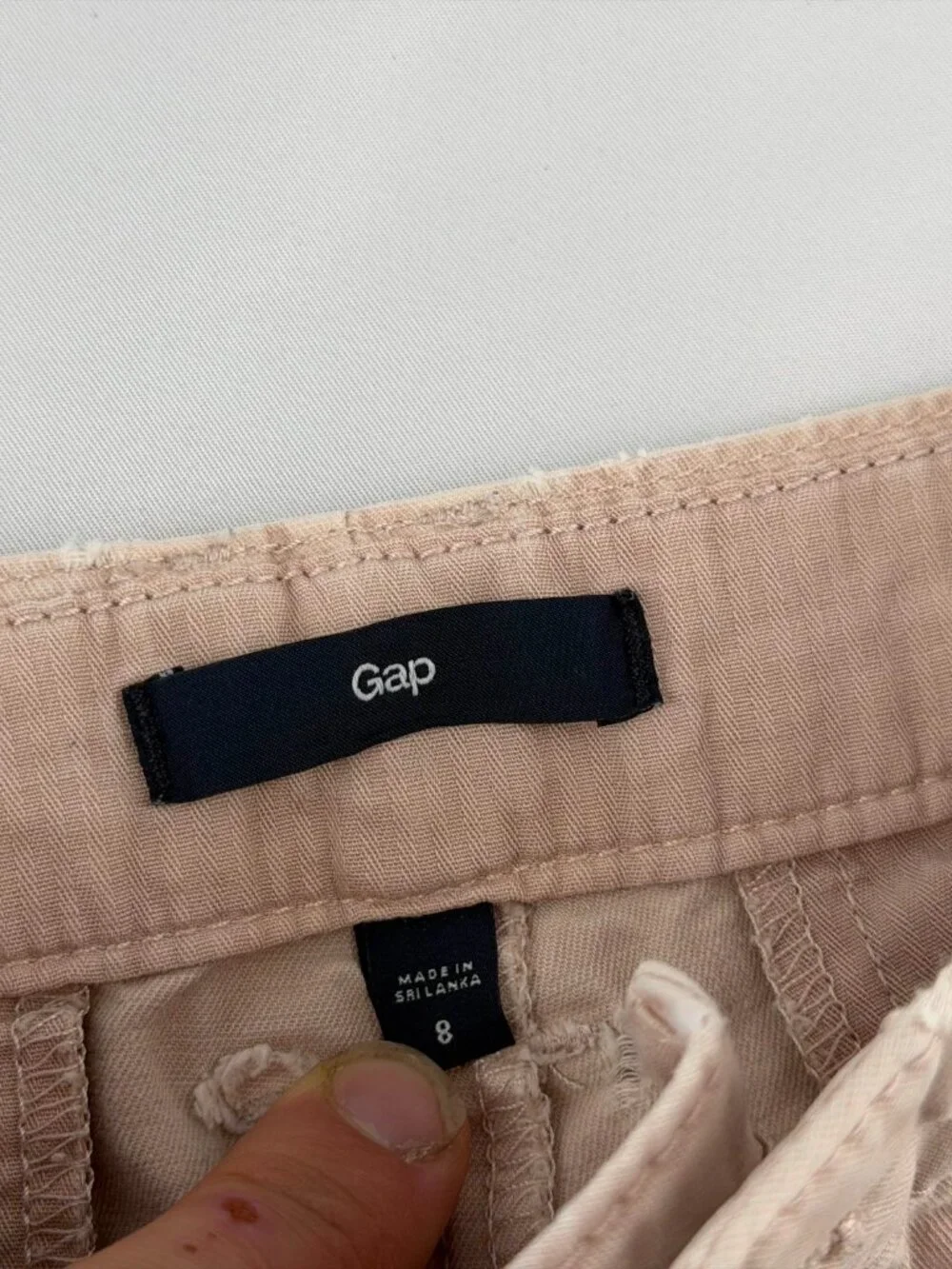 Gap Women's Pink Cotton Mid Rise Casual Bermuda Shorts Size 8 Regular Pockets
